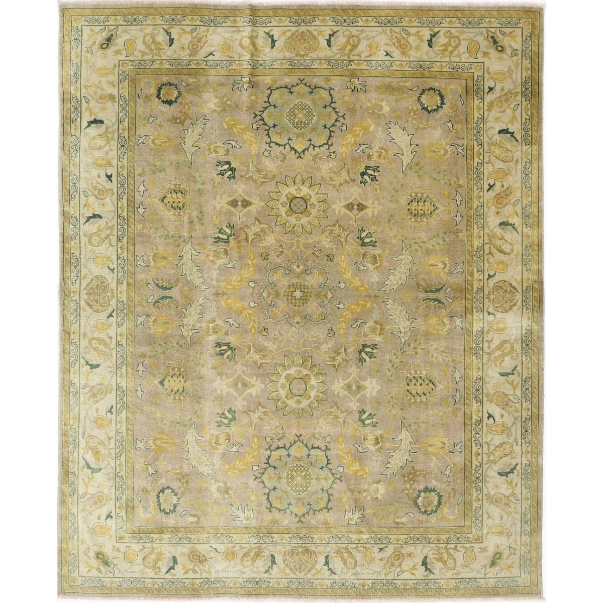 Ziegler 8x9 Handmade Double Knotted Washable Wool Rug - Colorful