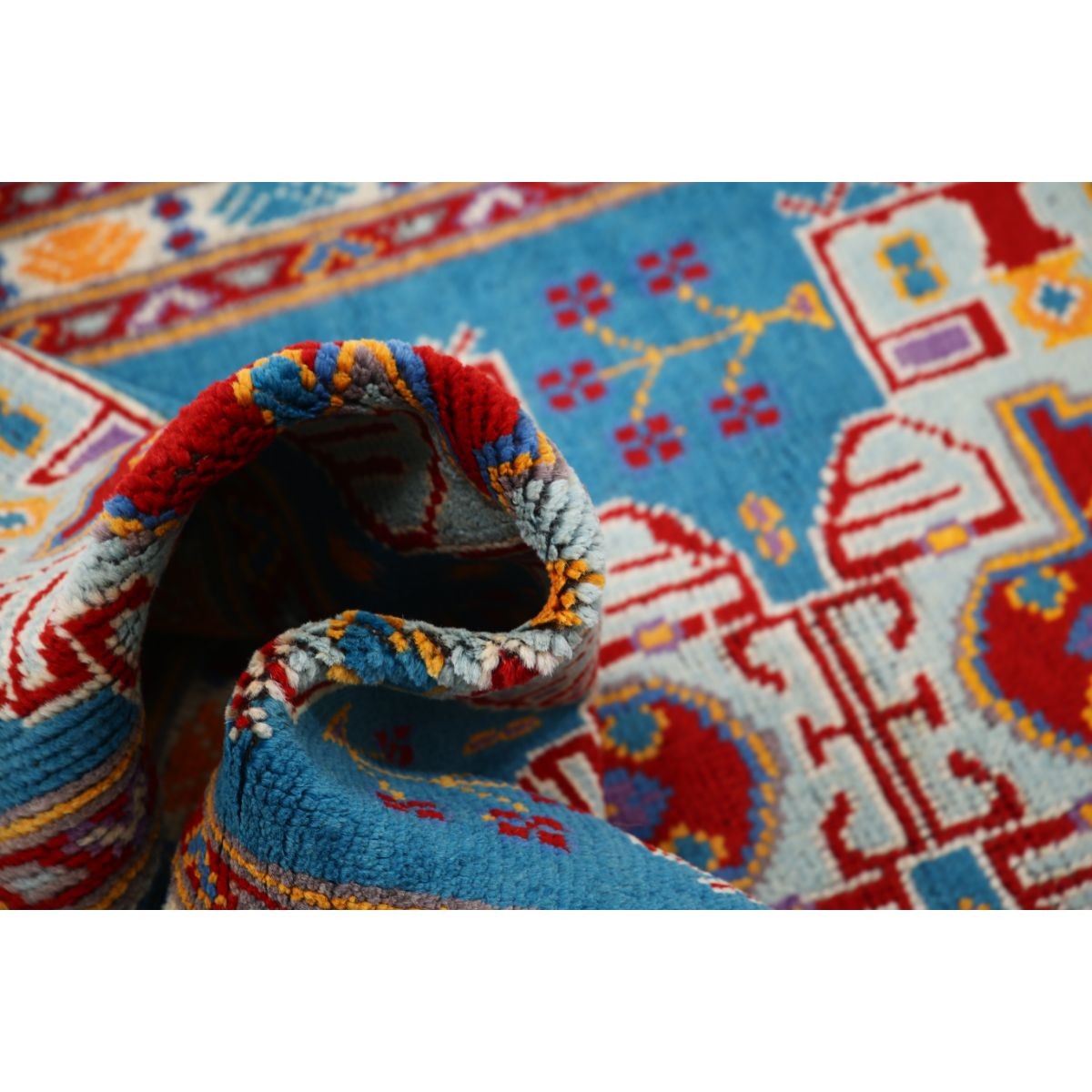 Revival 3x5 Handmade Double Knotted Washable Wool Rug - Colorful