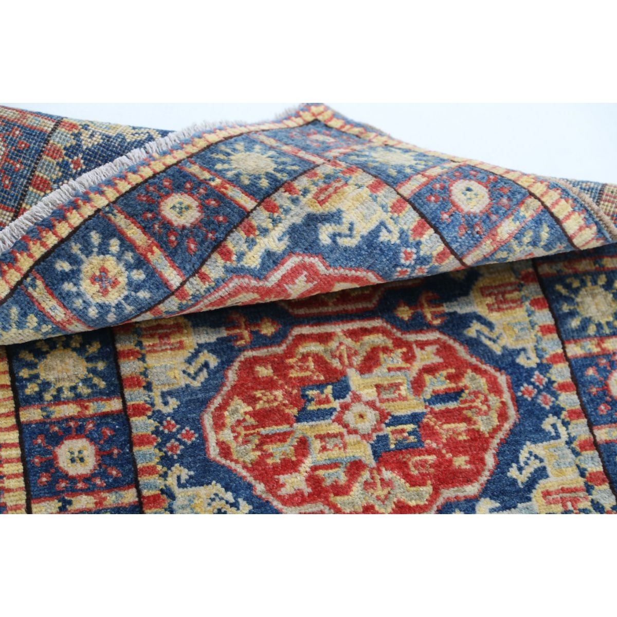 Revival 2x3 Handmade Double Knotted Washable Wool Rug - Colorful