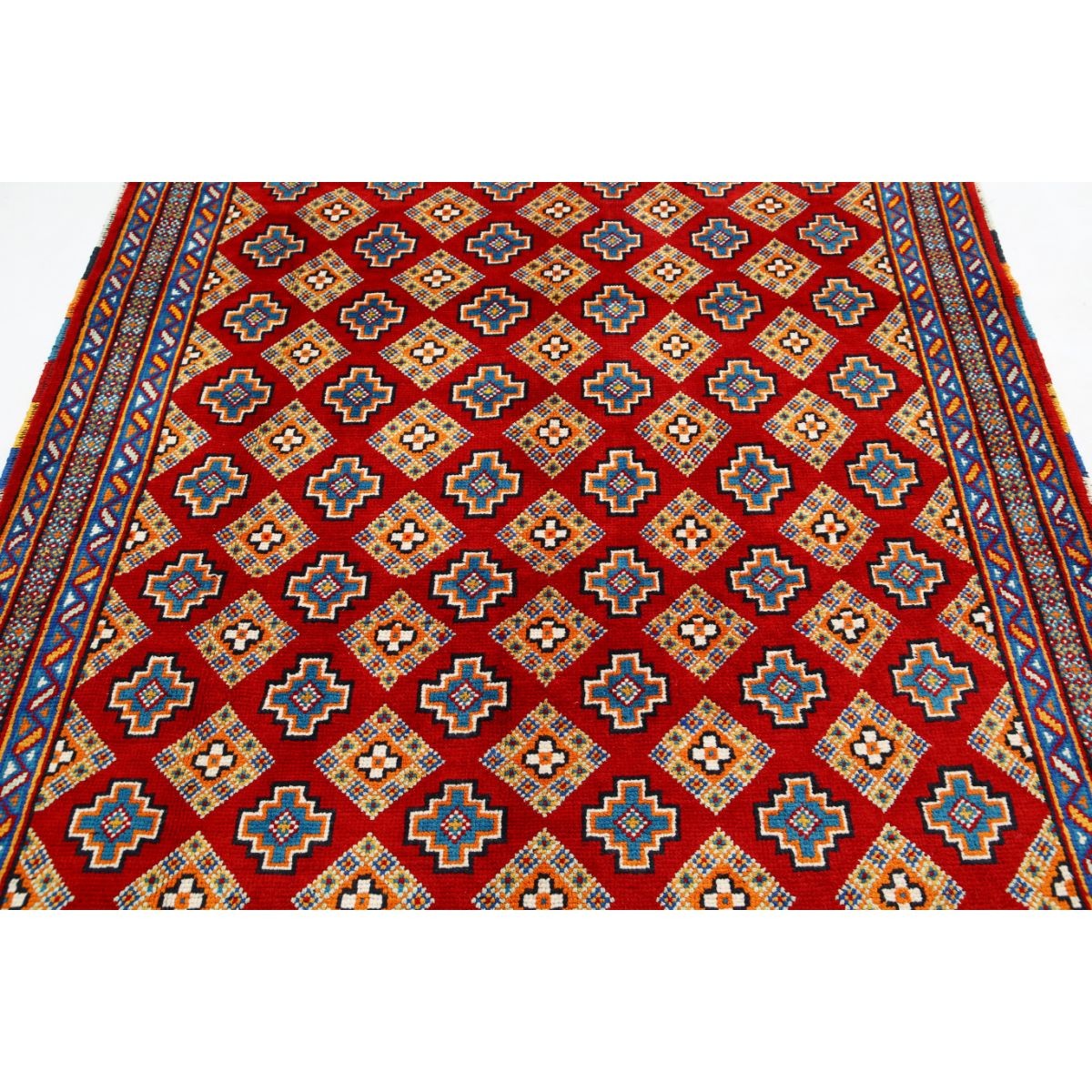 Revival 6x8 Handmade Double Knotted Washable Wool Rug - Colorful
