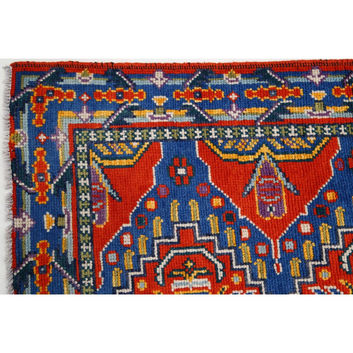Revival 3x5 Handmade Double Knotted Washable Wool Rug - Colorful