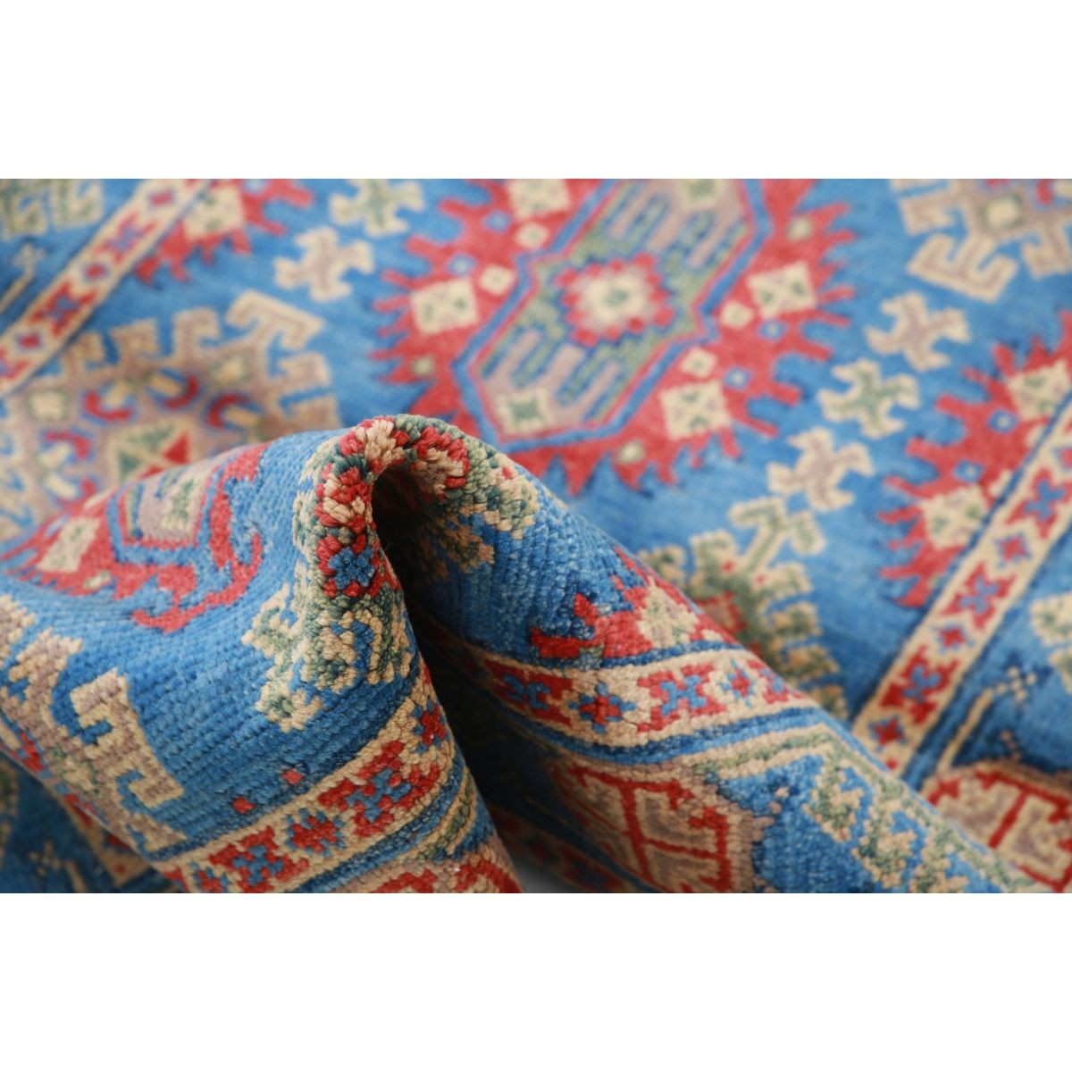 Revival 3x4 Handmade Double Knotted Washable Wool Rug - Colorful