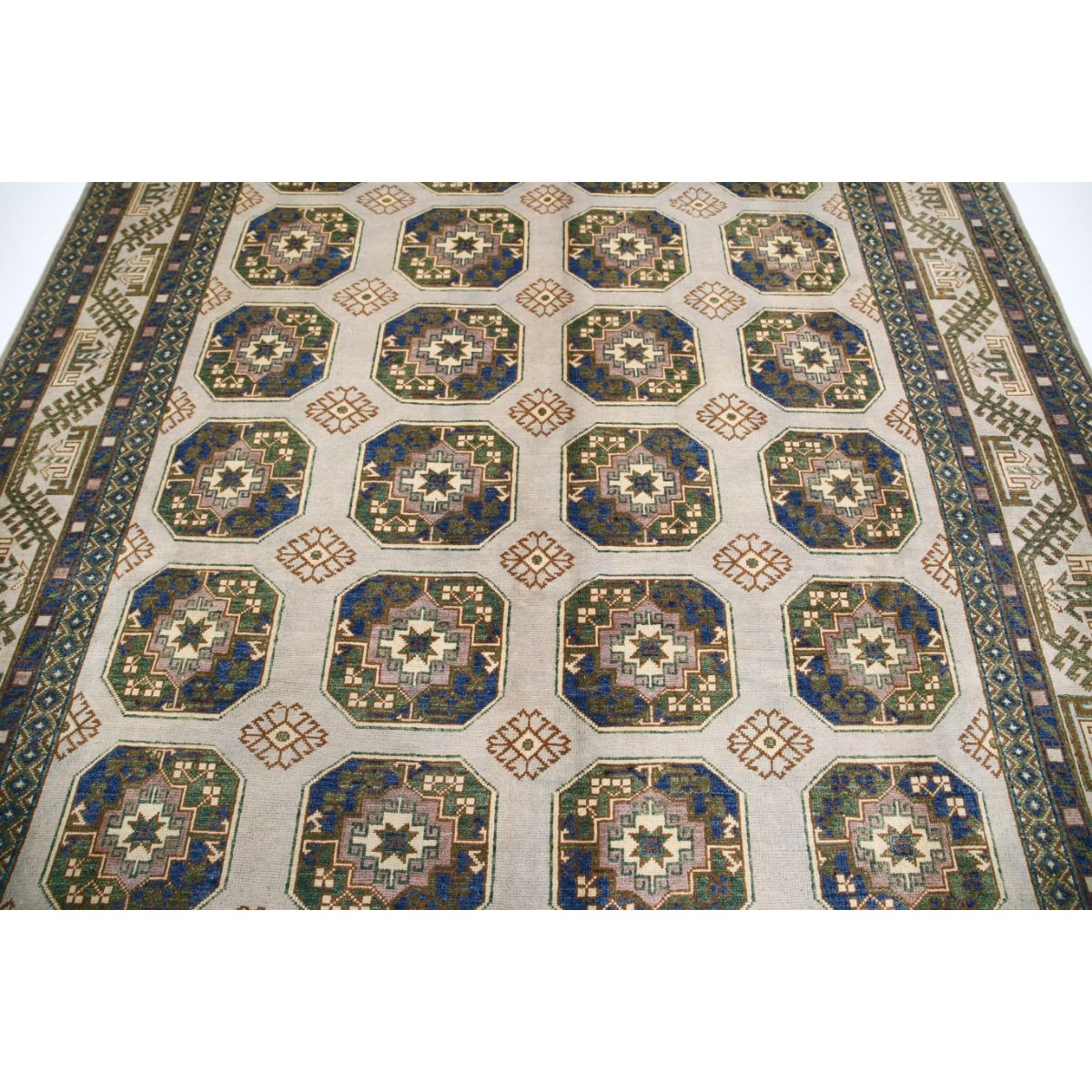 Revival 8x11 Handmade Double Knotted Washable Wool Rug - Colorful