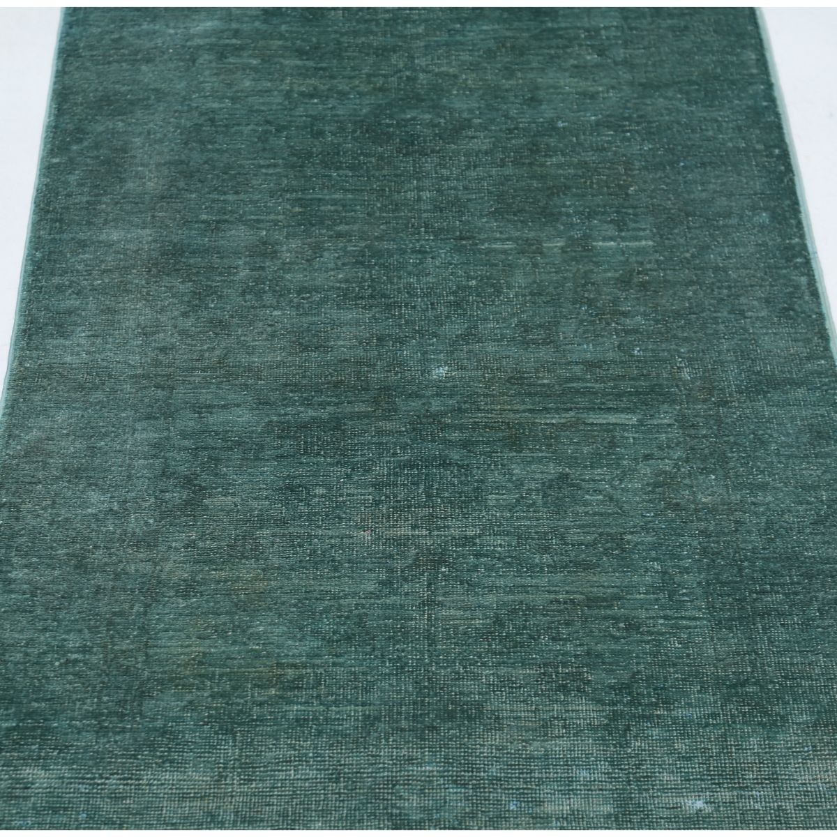 Overdye 2x10 Handmade Double Knotted Washable Wool Runner - Monochormatic
