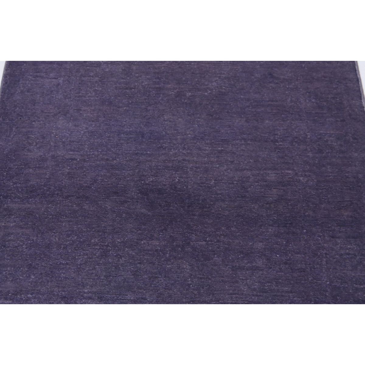 Overdye 3x8 Handmade Double Knotted Washable Wool Runner - Monochormatic