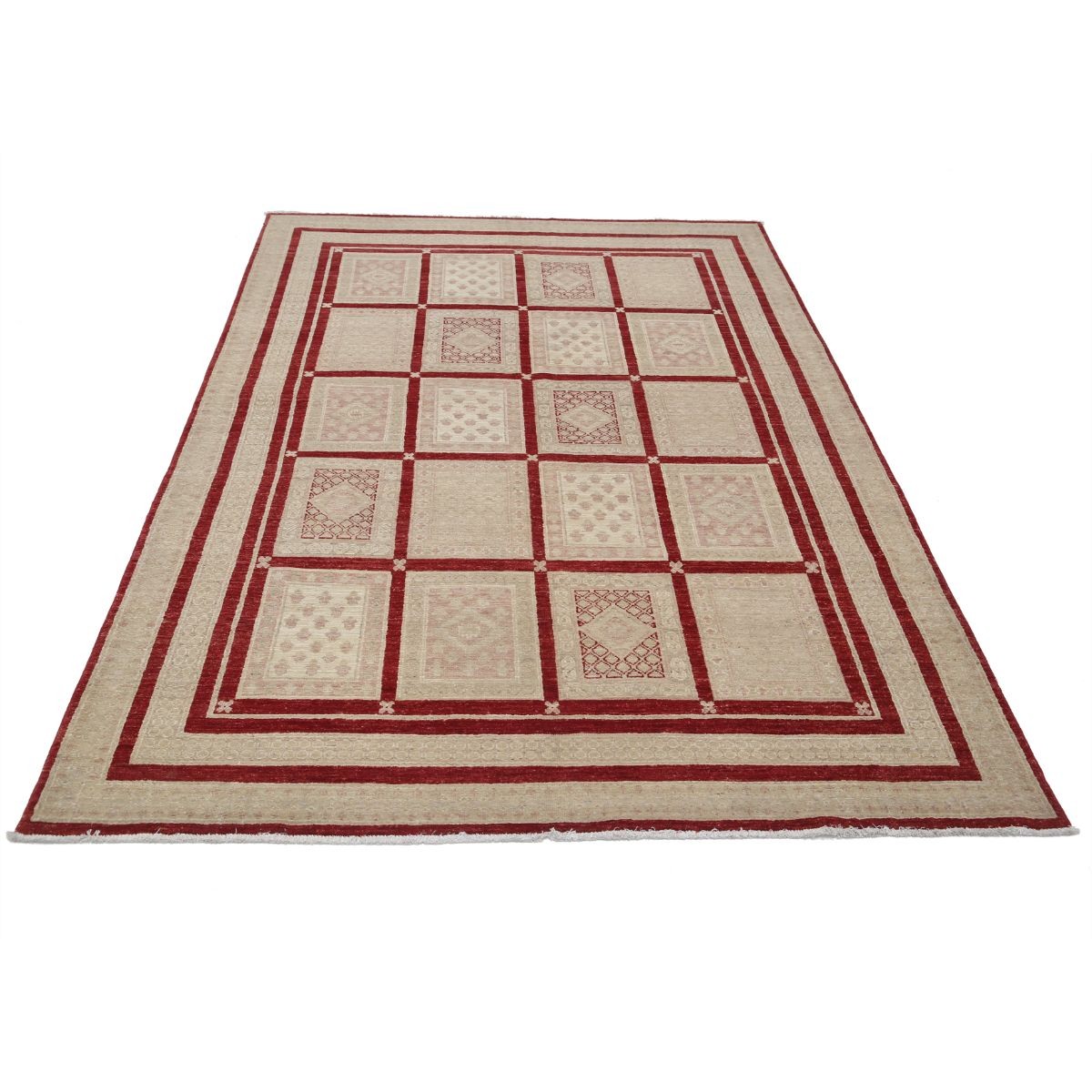 Bakhtiari 5x8 Handmade Double Knotted Washable Wool Rug - Colorful
