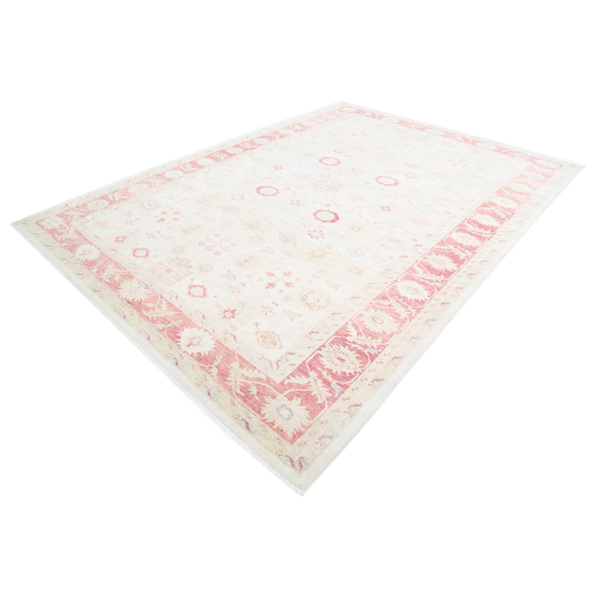 Ziegler 9x12 Handmade Double Knotted Washable Wool Rug - Soft Hues