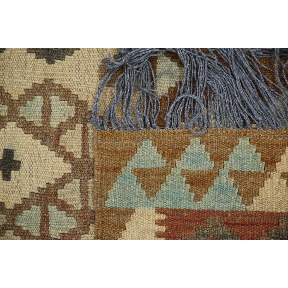 Maimana 7x7 Hand Woven Washable Wool Rug - Colorful - Square