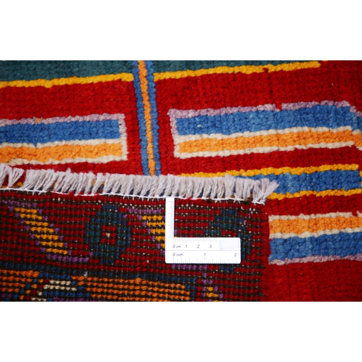 Revival 6x8 Handmade Double Knotted Washable Wool Rug - Colorful