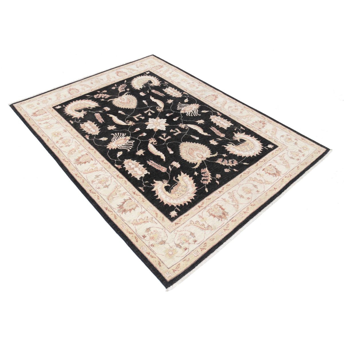 Ziegler 5x6 Handmade Double Knotted Washable Wool Rug - Colorful