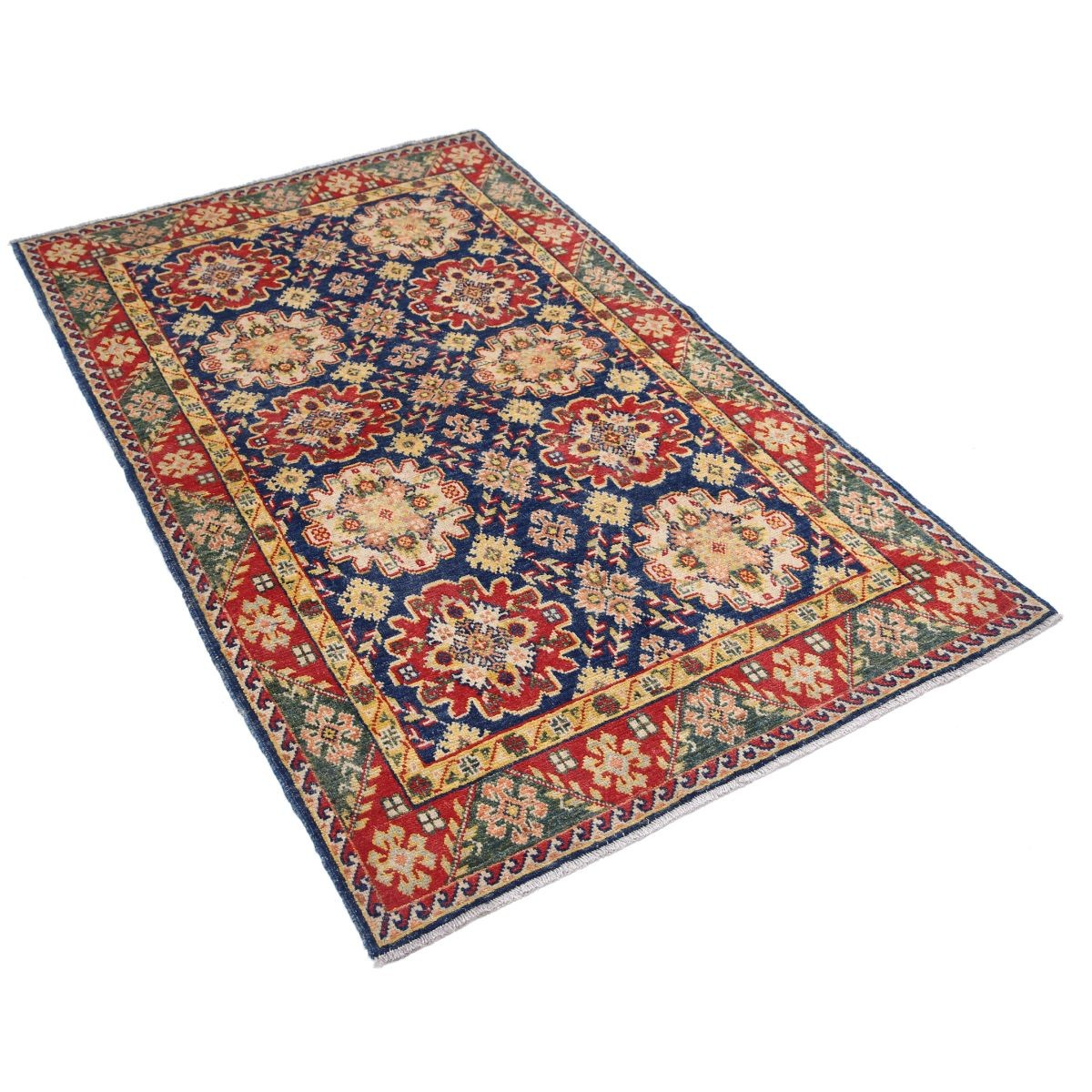 Revival 4x6 Handmade Double Knotted Washable Wool Rug - Colorful