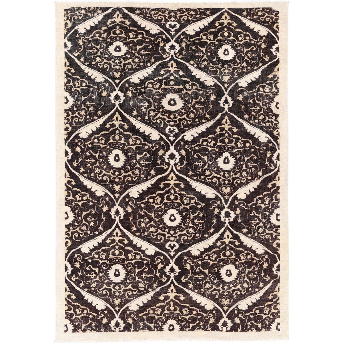 Modcar 6x9 Handmade Double Knotted Washable Wool Rug - Colorful