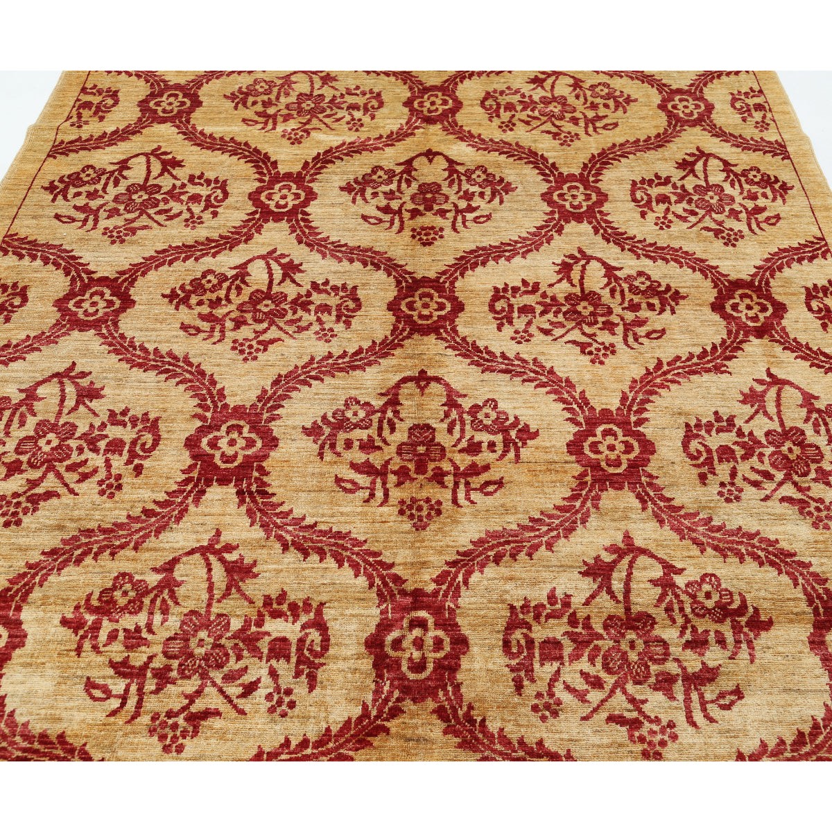 Modcar 7x11 Handmade Double Knotted Washable Wool Rug - Colorful