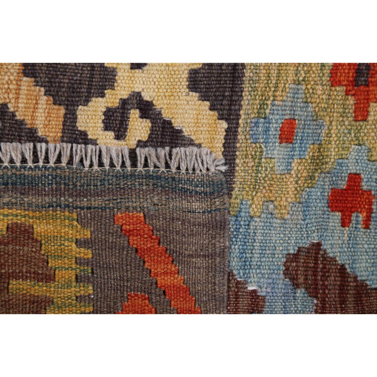 Maimana 8x10 Hand Woven Washable Wool Rug - Colorful