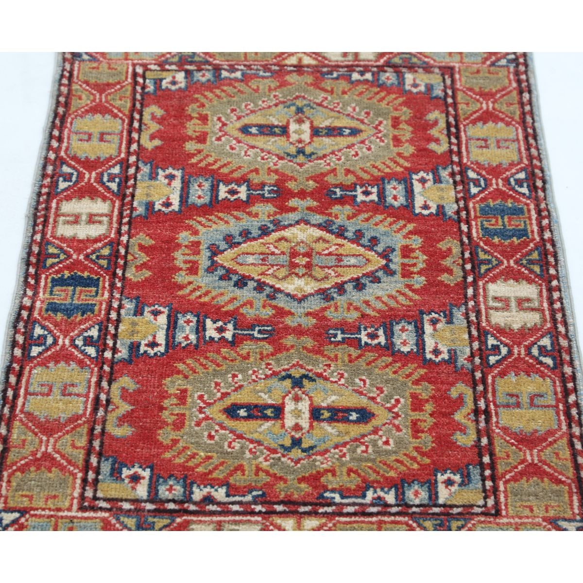 Revival 2x3 Handmade Double Knotted Washable Wool Rug - Colorful