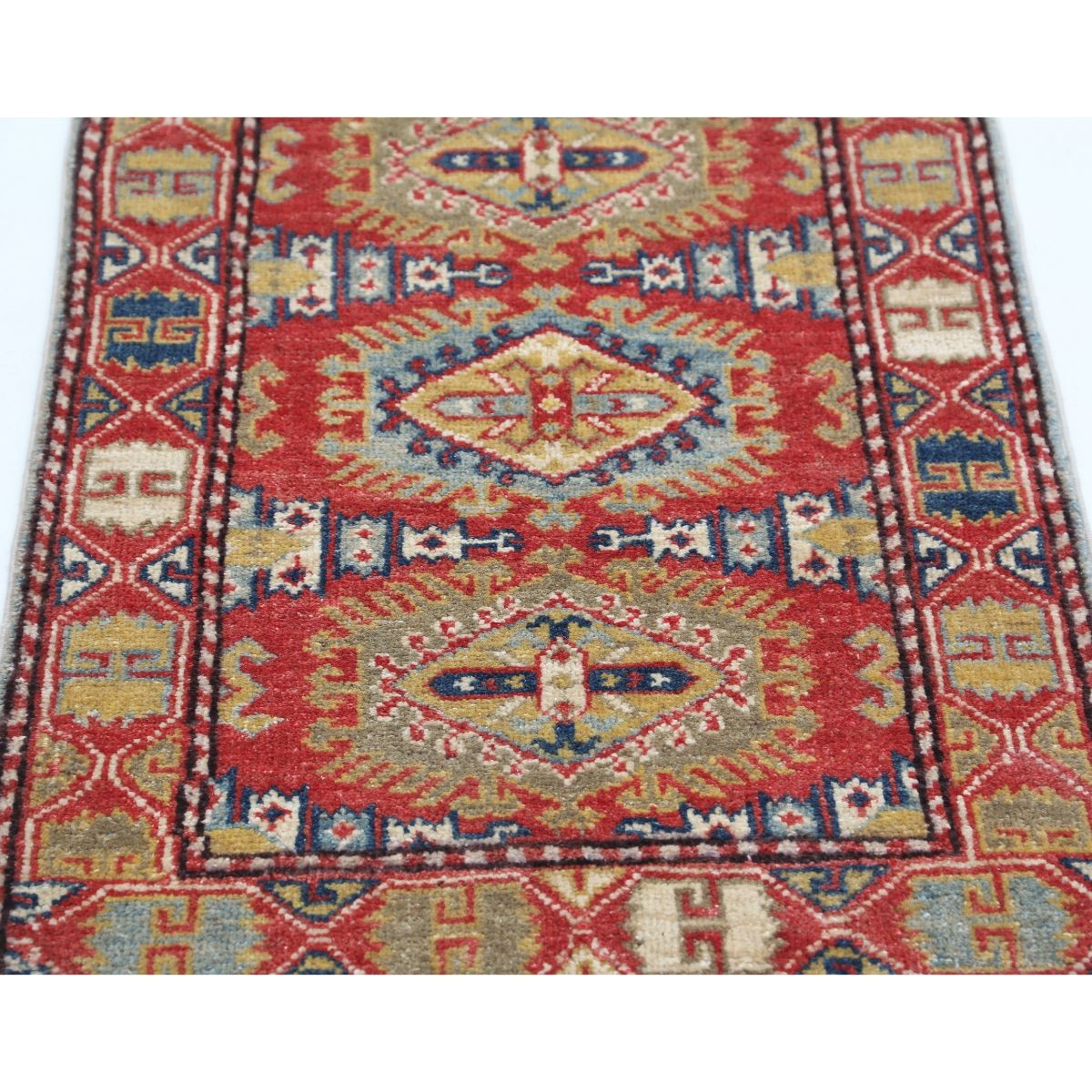 Revival 2x3 Handmade Double Knotted Washable Wool Rug - Colorful