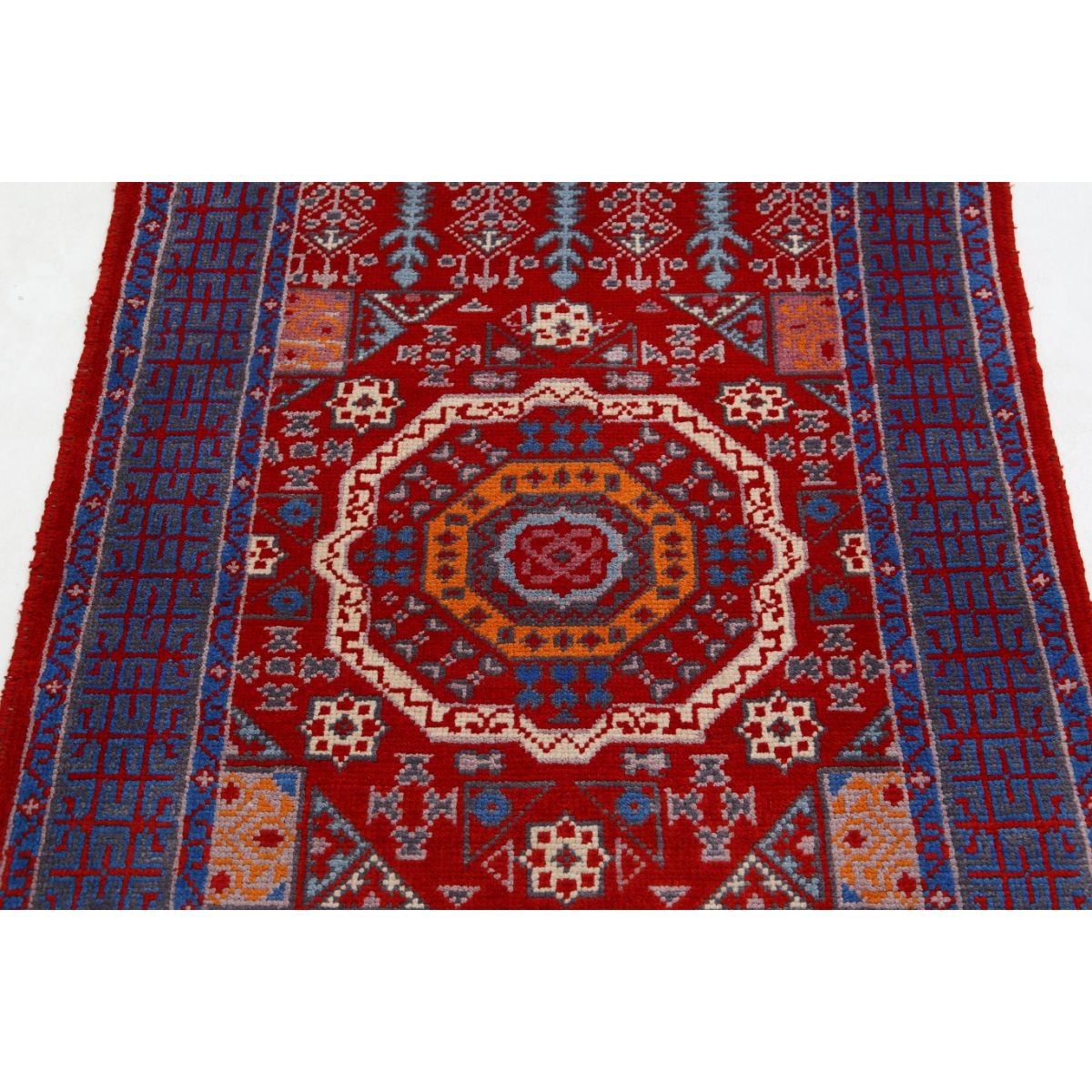 Revival 3x5 Handmade Double Knotted Washable Wool Rug - Colorful