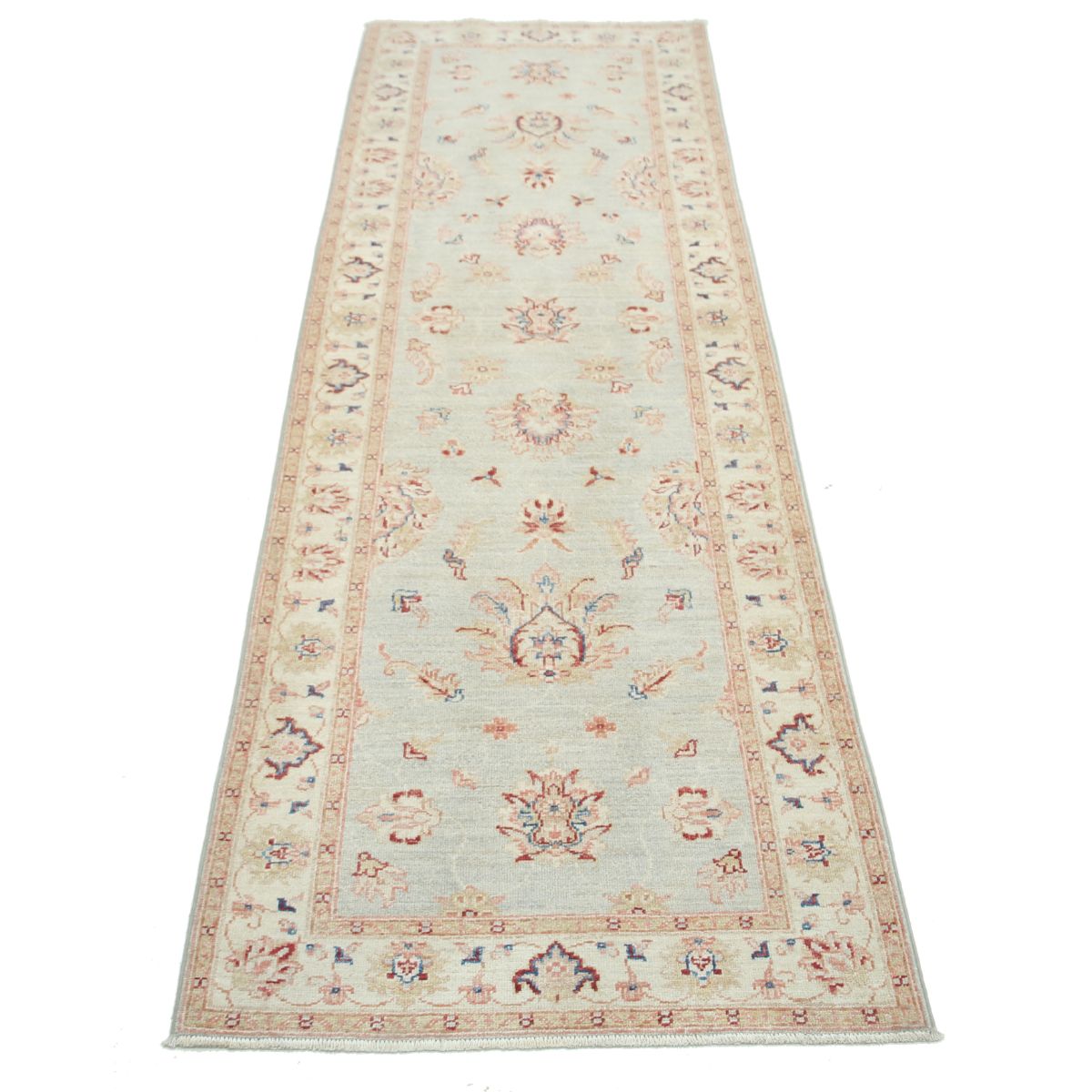 Serenity 3x8 Handmade Double Knotted Washable Wool Runner - Soft Hues