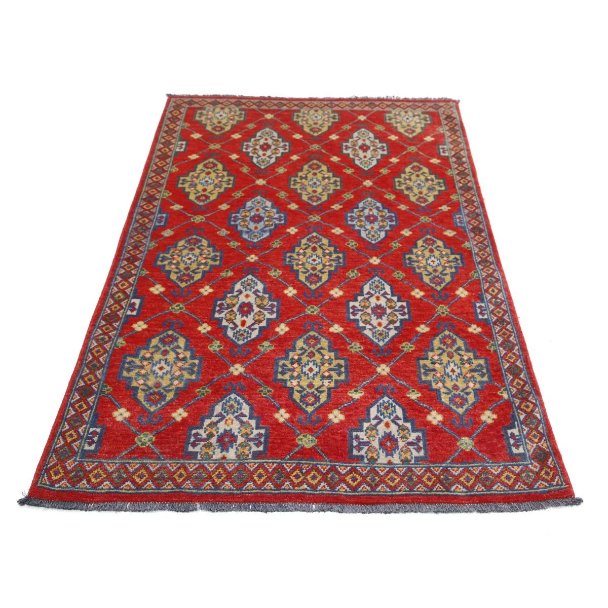 Revival 4x6 Handmade Double Knotted Washable Wool Rug - Colorful