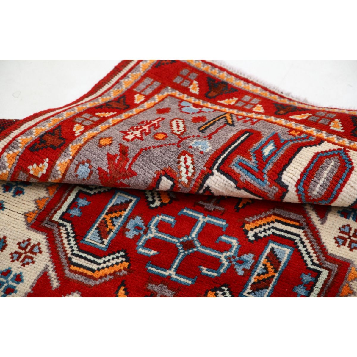 Revival 3x5 Handmade Double Knotted Washable Wool Rug - Colorful