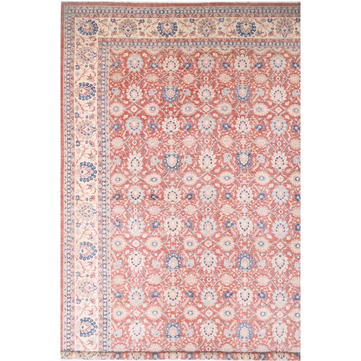 Ziegler 18x26 Handmade Double Knotted Washable Wool Rug - Colorful