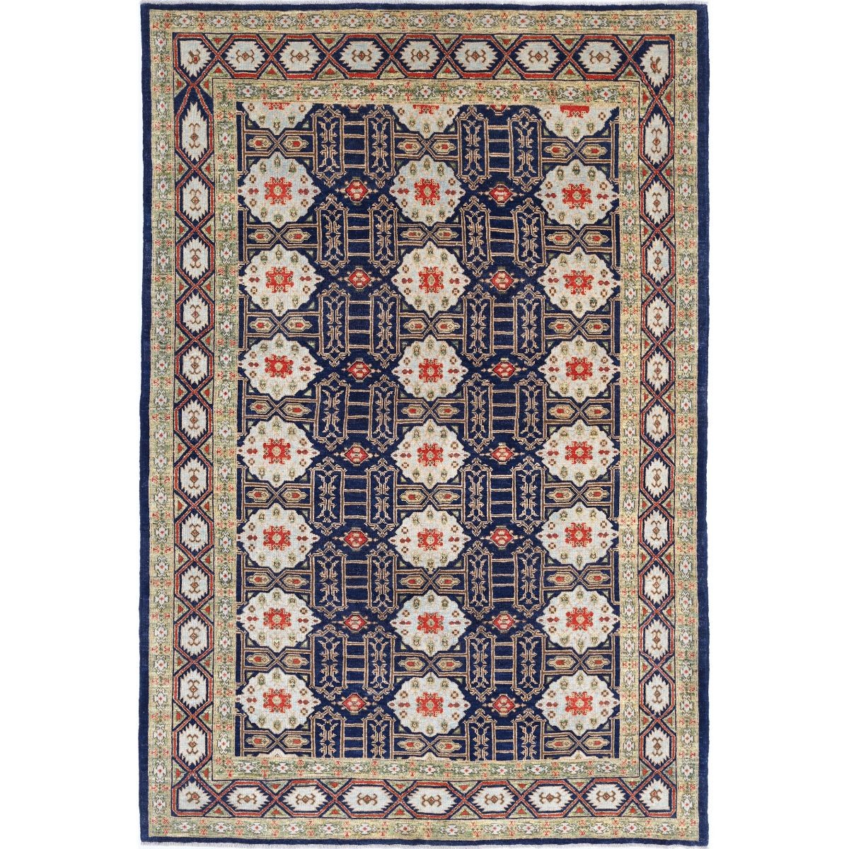 Revival 7x10 Handmade Double Knotted Washable Wool Rug - Colorful