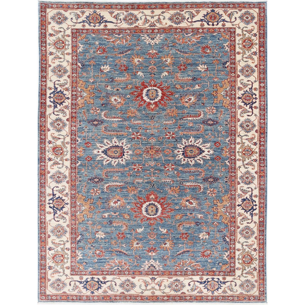 Ziegler 7x9 Handmade Double Knotted Washable Wool Rug - Colorful