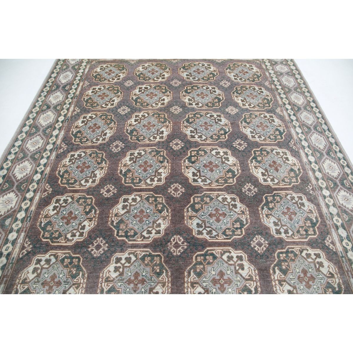 Revival 8x10 Handmade Double Knotted Washable Wool Rug - Colorful