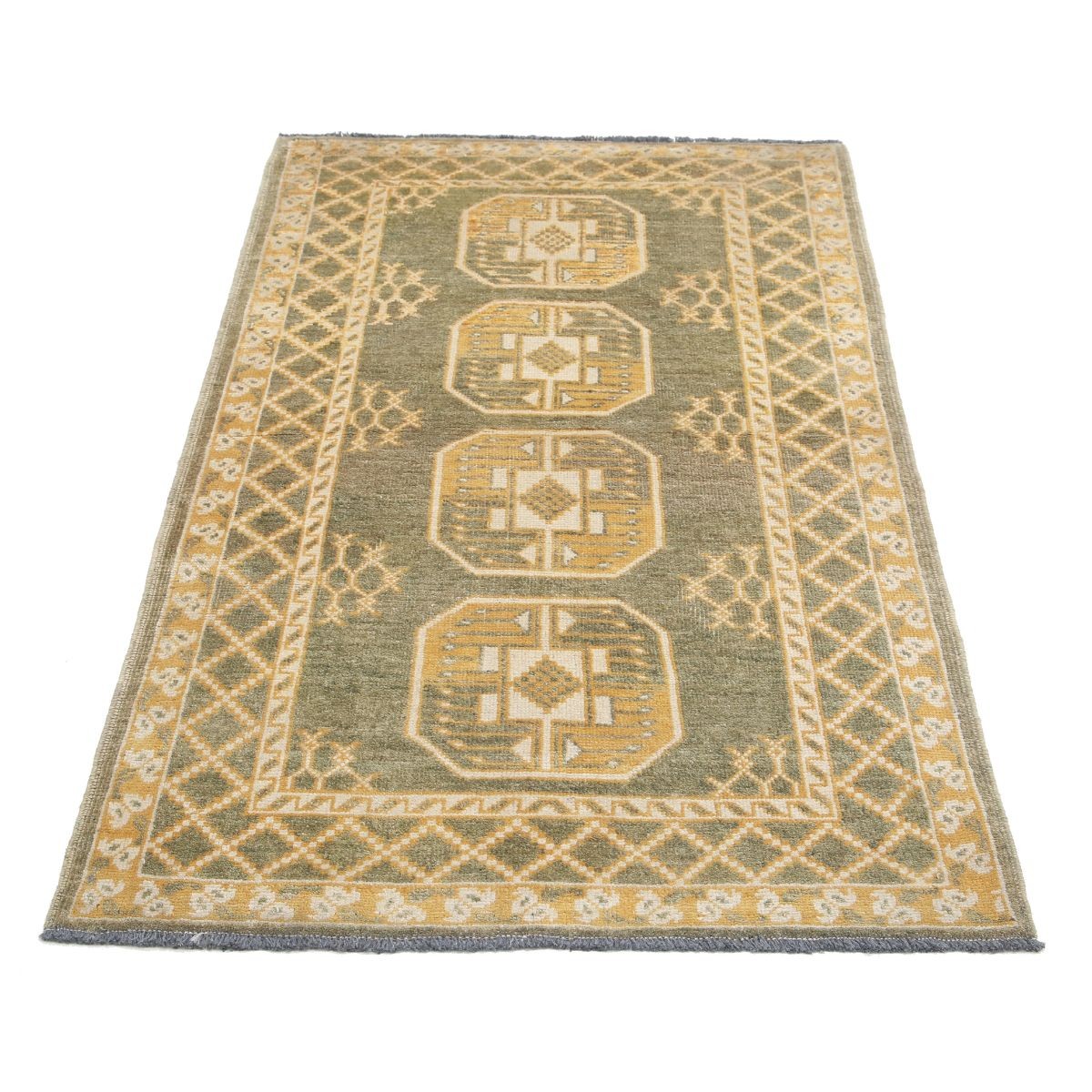 Revival 3x5 Handmade Double Knotted Washable Wool Rug - Colorful
