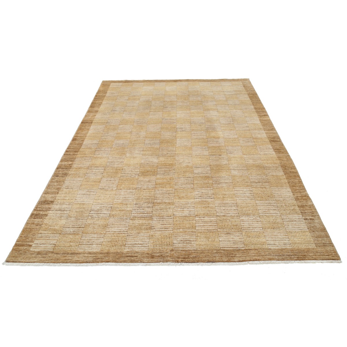 Modcar 6x9 Handmade Double Knotted Washable Wool Rug - Colorful