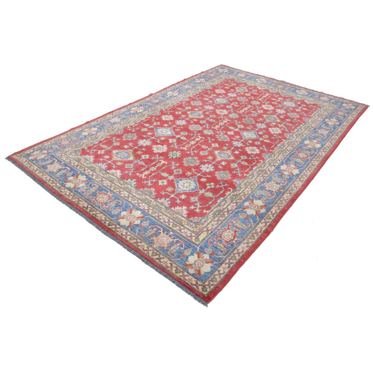 Revival 7x10 Handmade Double Knotted Washable Wool Rug - Colorful