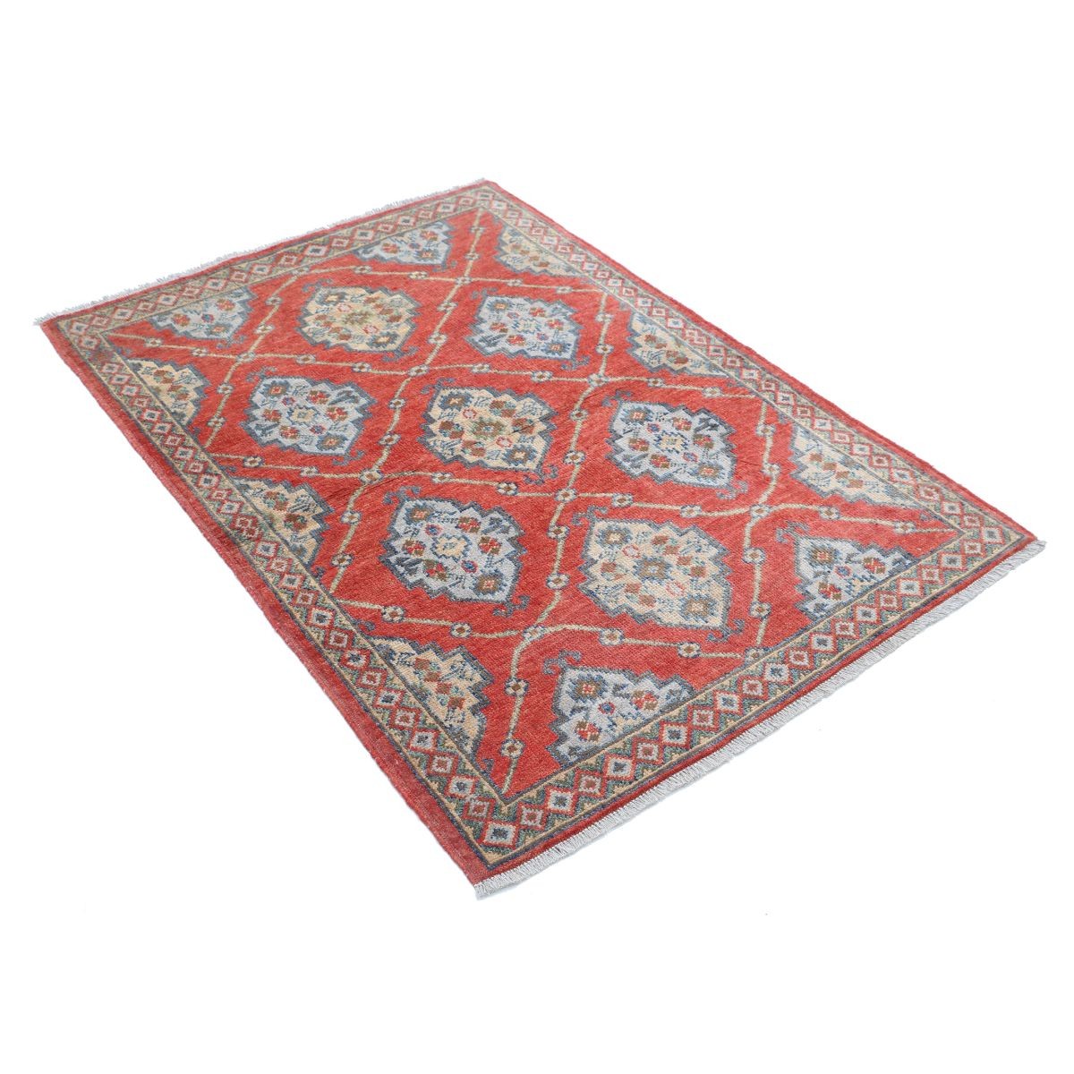 Revival 3x5 Handmade Double Knotted Washable Wool Rug - Colorful