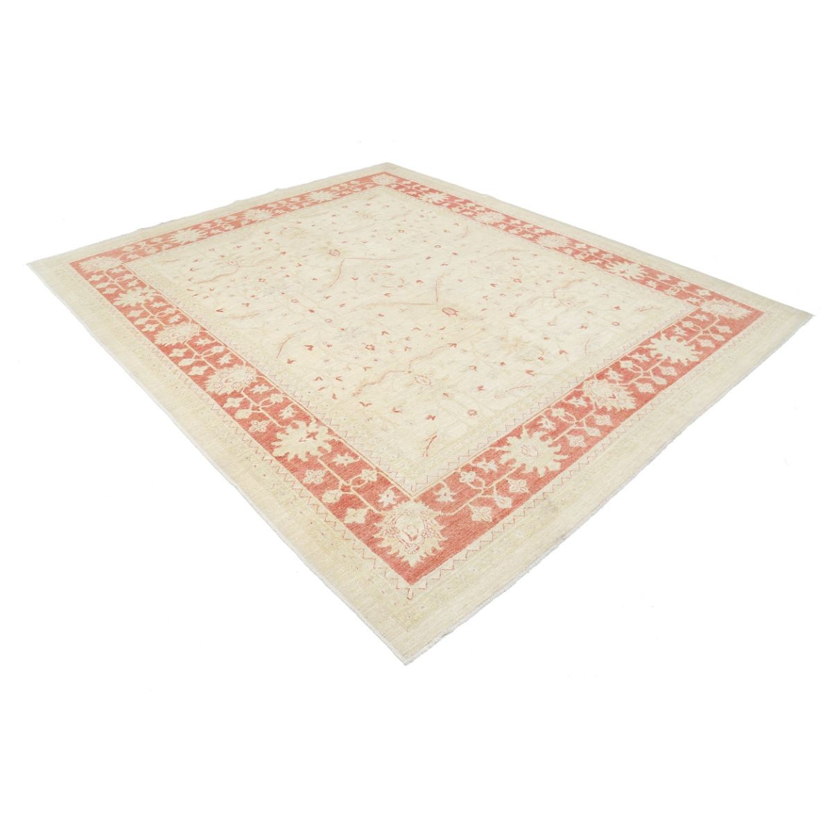 Ziegler 8x10 Handmade Double Knotted Washable Wool Rug - Soft Hues