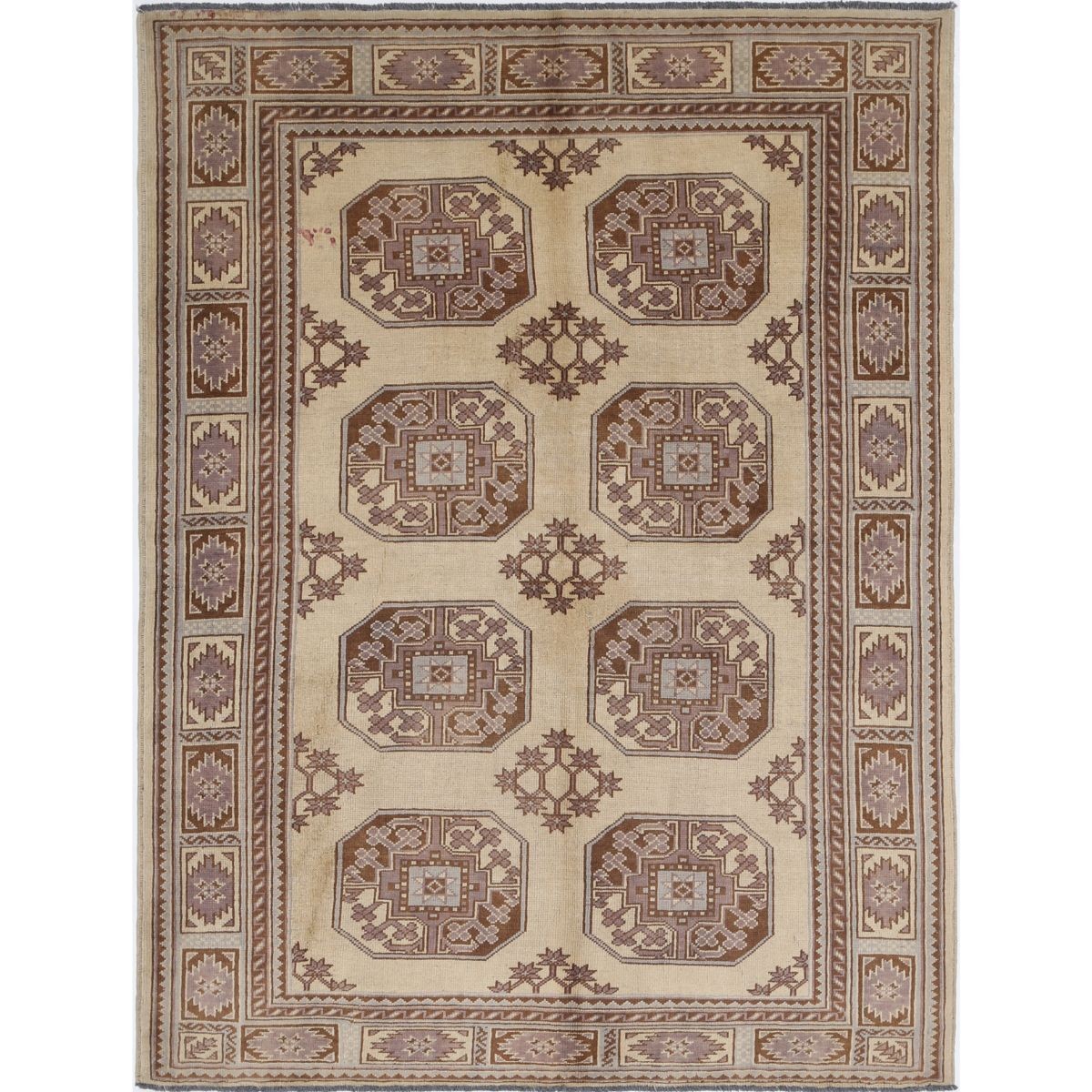Revival 5x7 Handmade Double Knotted Washable Wool Rug - Colorful