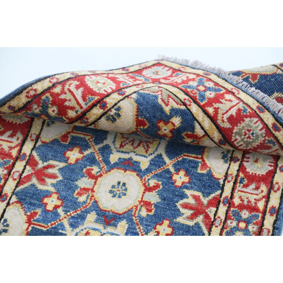 Revival 2x3 Handmade Double Knotted Washable Wool Rug - Colorful