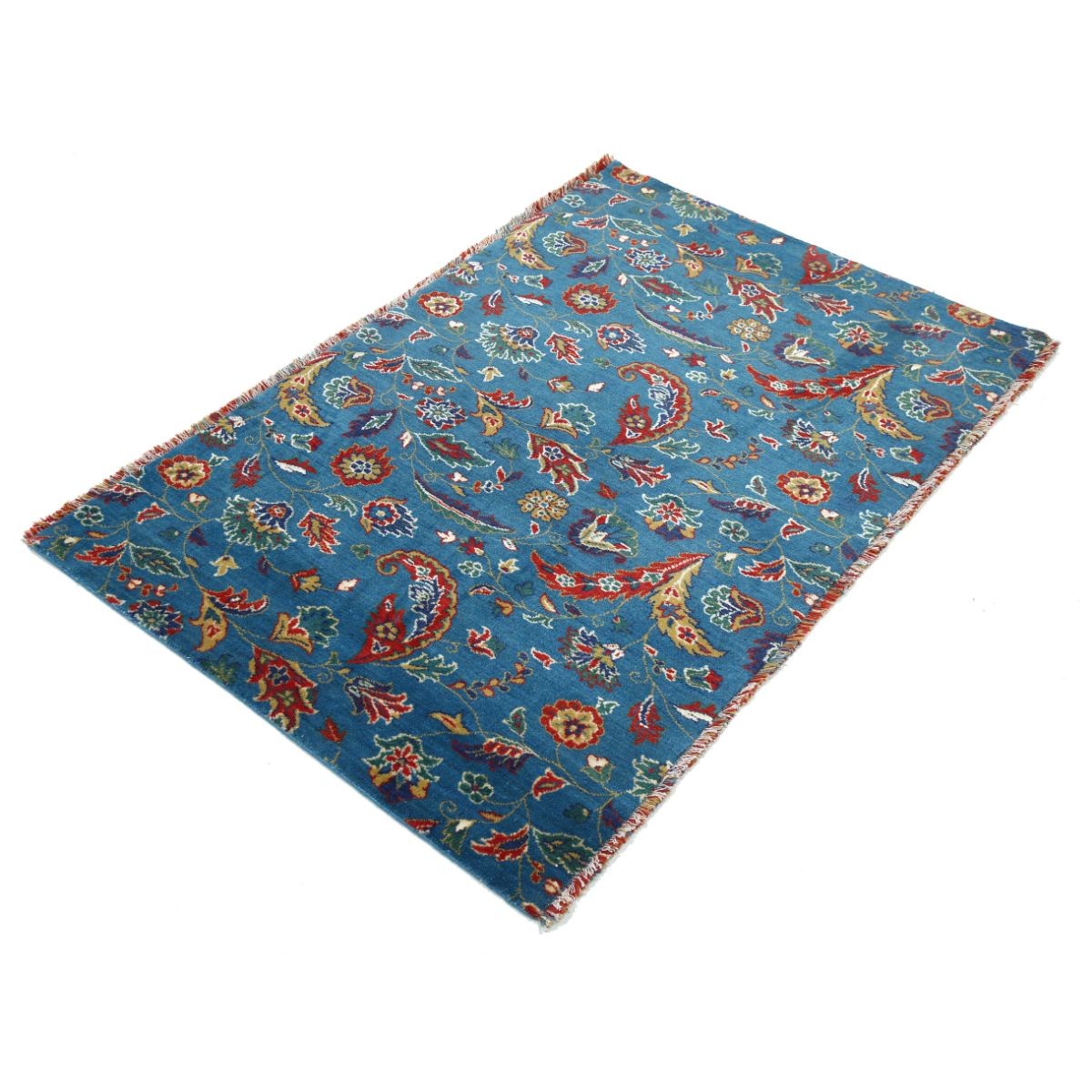 Gulshan 3x5 Machine-Made Washable Wool Rug - Colorful