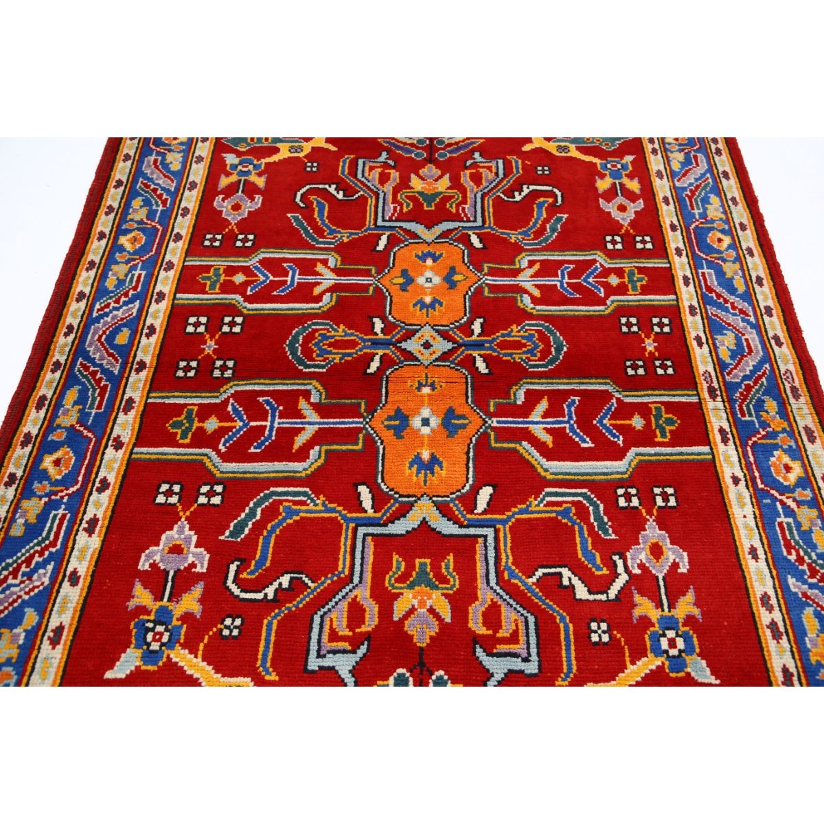Revival 5x7 Handmade Double Knotted Washable Wool Rug - Colorful