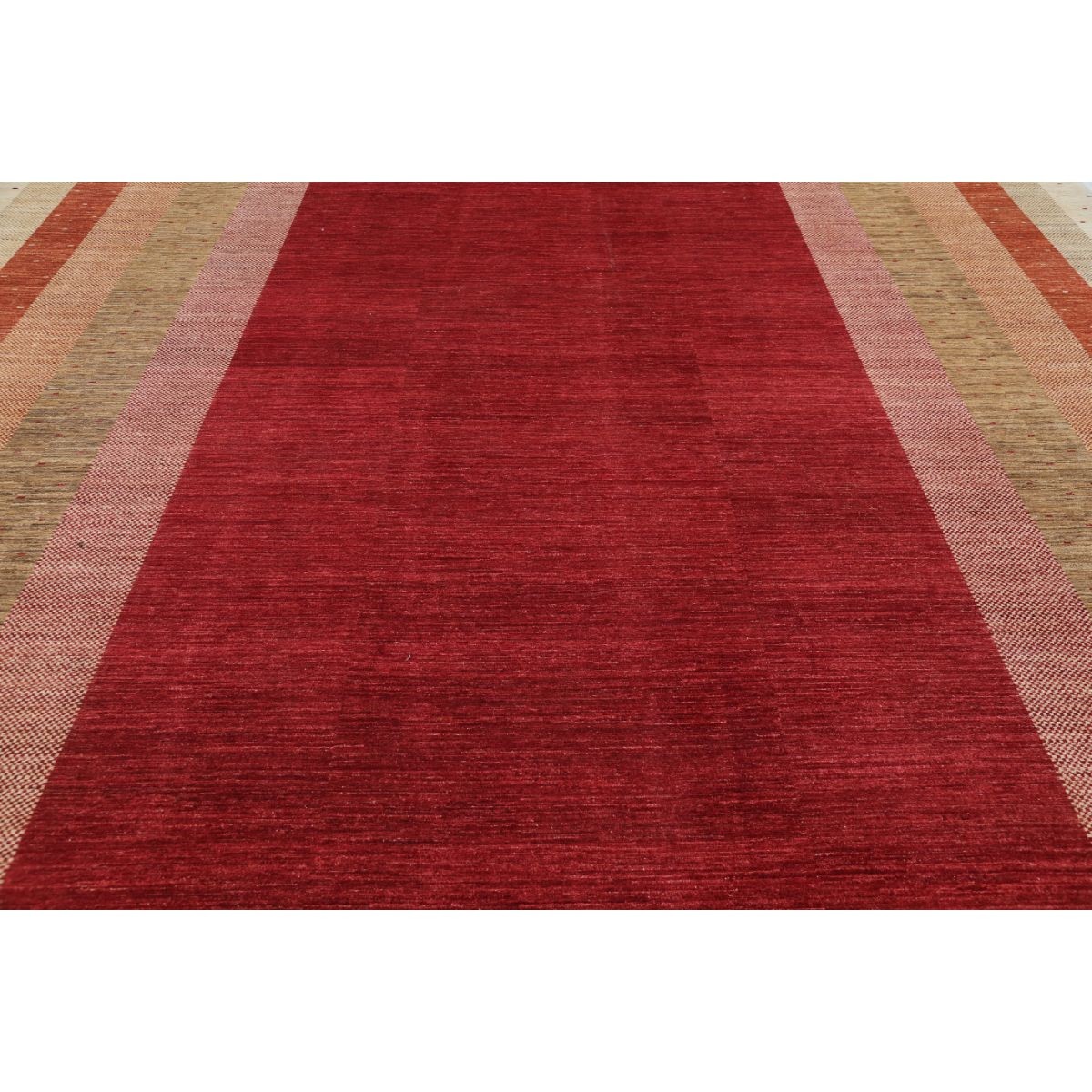 Modcar 12x18 Handmade Double Knotted Washable Wool Rug - Colorful