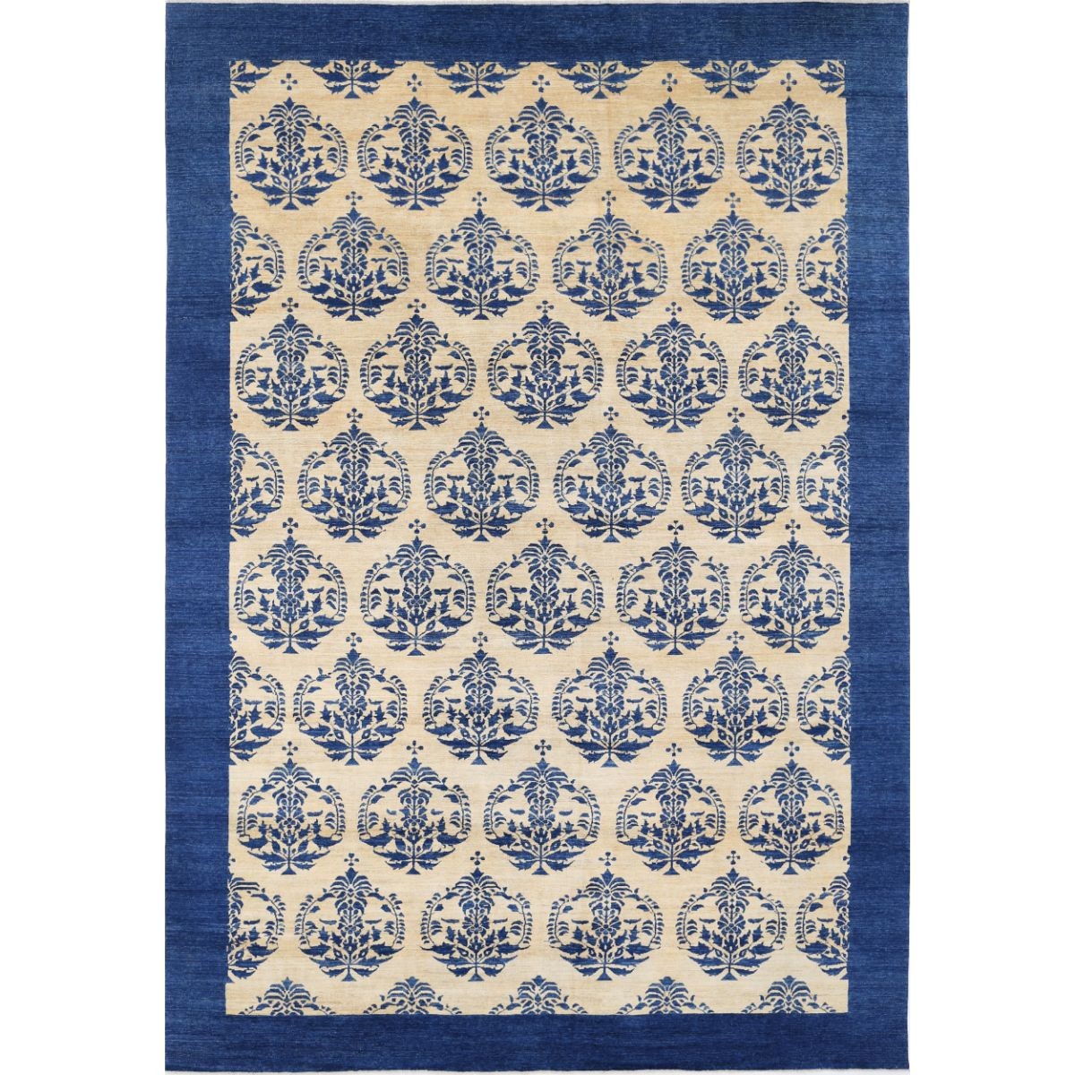 Modcar 12x17 Handmade Double Knotted Washable Wool Rug - Colorful