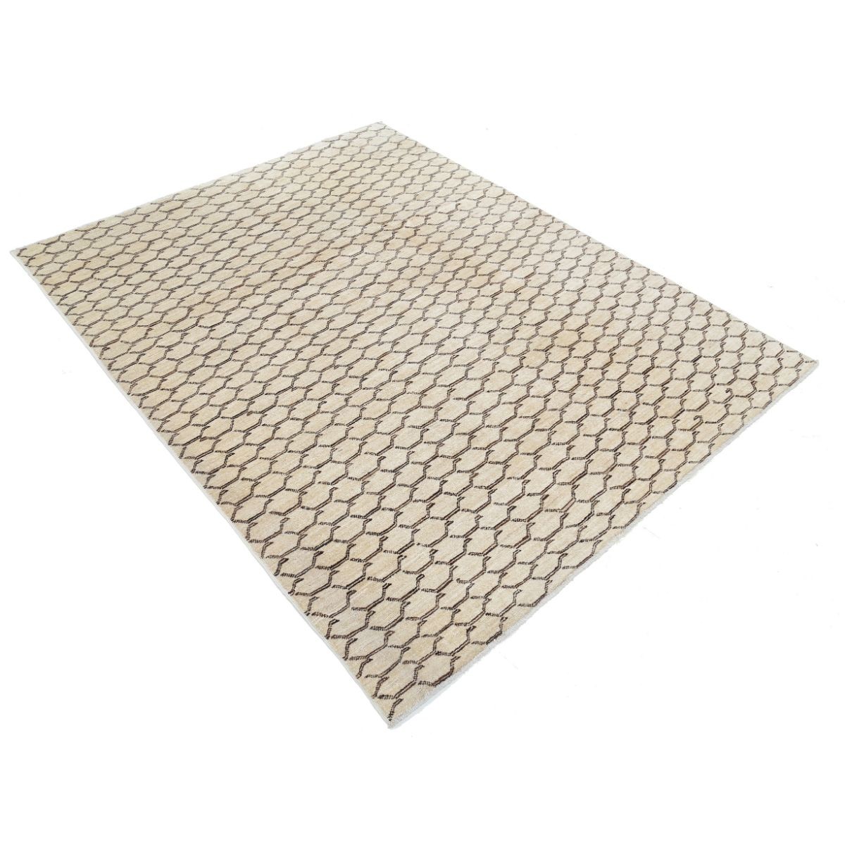 Modcar 5x6 Handmade Double Knotted Washable Wool Rug - Colorful
