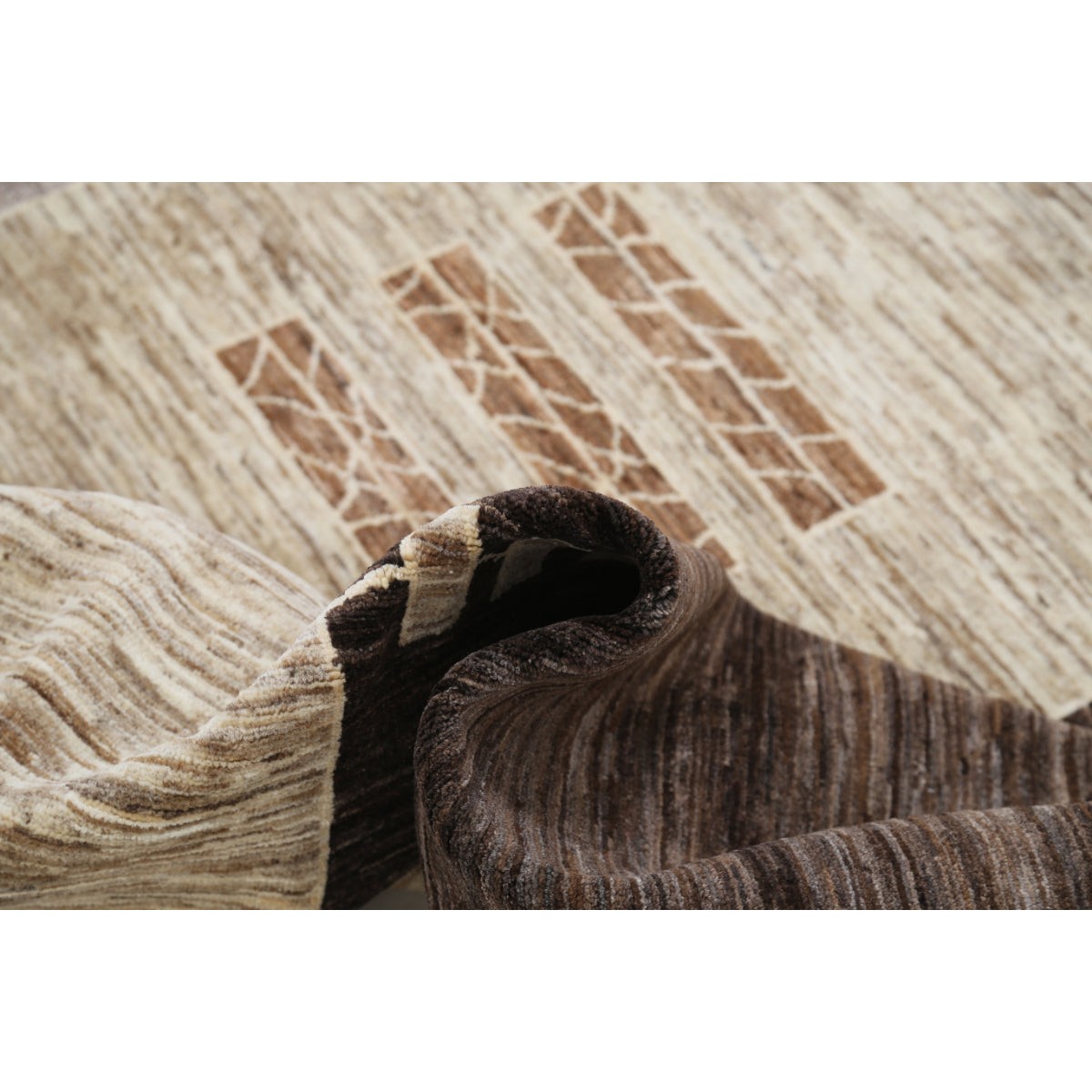 Modcar 7x9 Handmade Double Knotted Washable Wool Rug - Colorful