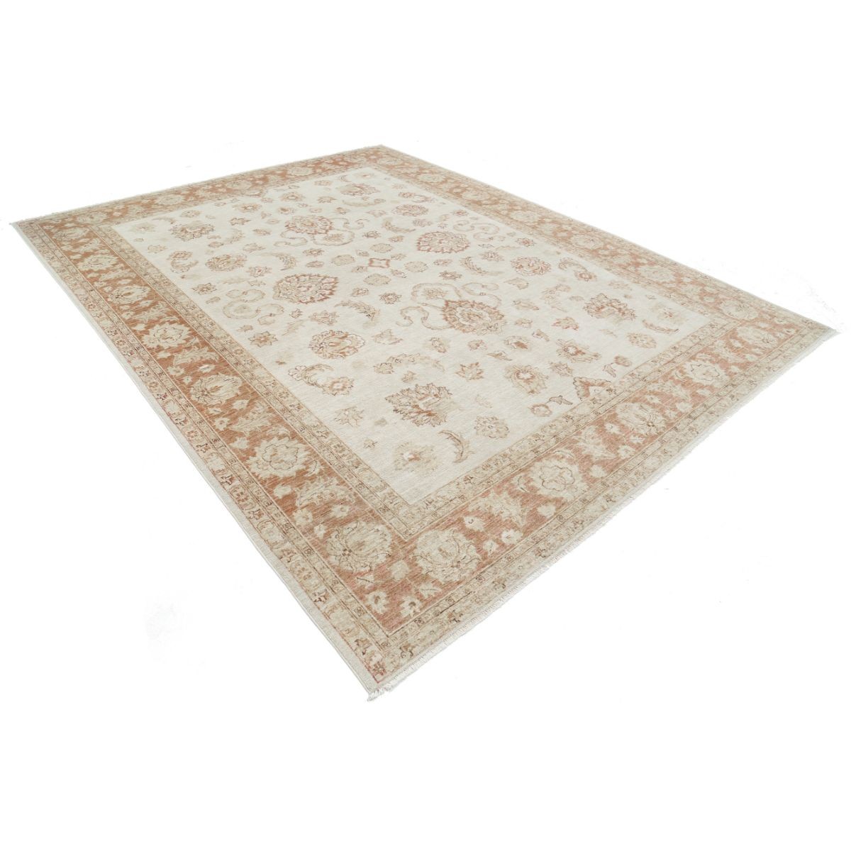 Serenity 9x11 Handmade Double Knotted Washable Wool Rug - Soft Hues