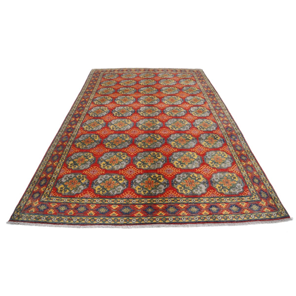 Revival 7x10 Handmade Double Knotted Washable Wool Rug - Colorful
