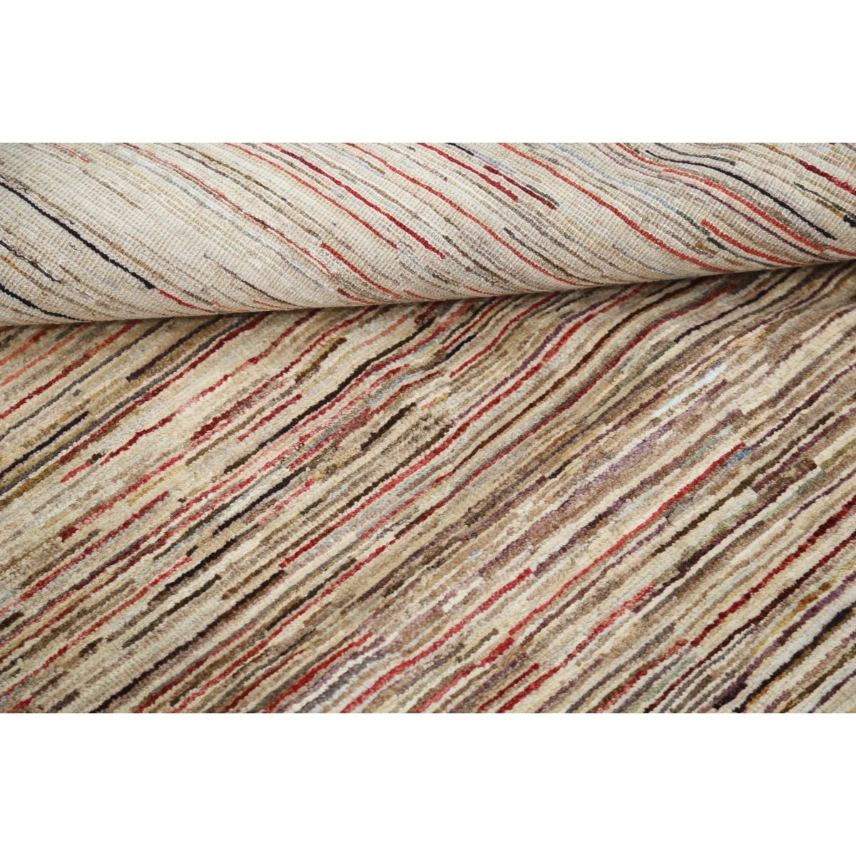 Modcar 6x10 Handmade Double Knotted Washable Wool Rug - Colorful