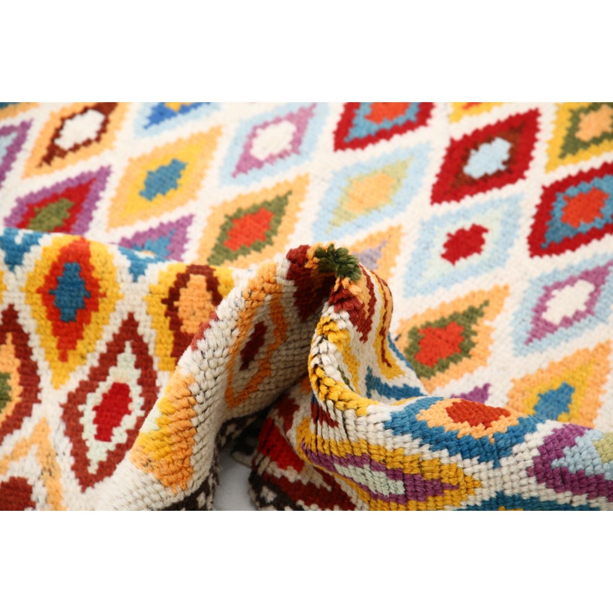 Revival 3x5 Handmade Double Knotted Washable Wool Rug - Colorful