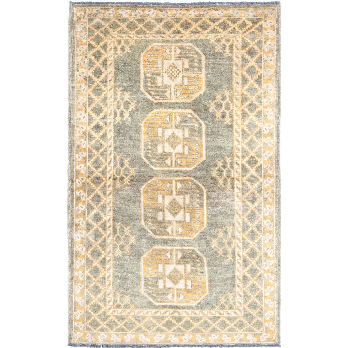 Revival 3x5 Handmade Double Knotted Washable Wool Rug - Colorful