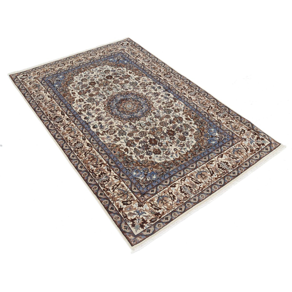 Heritage 4x6 Handmade Double Knotted Washable Wool Rug - Colorful