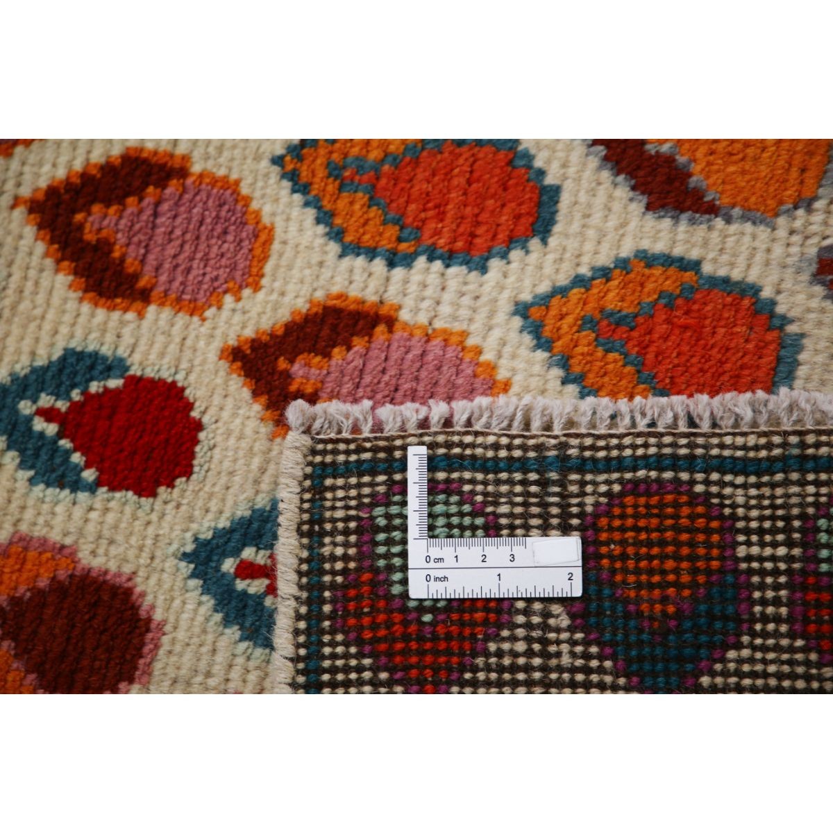 Revival 3x4 Handmade Double Knotted Washable Wool Rug - Colorful