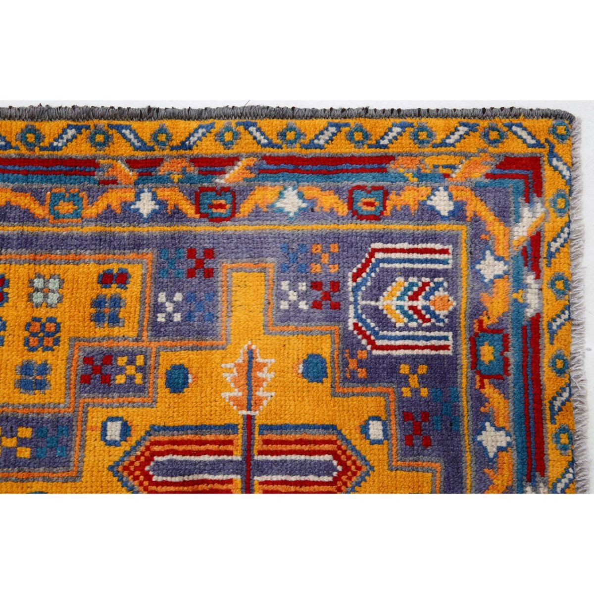 Revival 3x5 Handmade Double Knotted Washable Wool Rug - Colorful