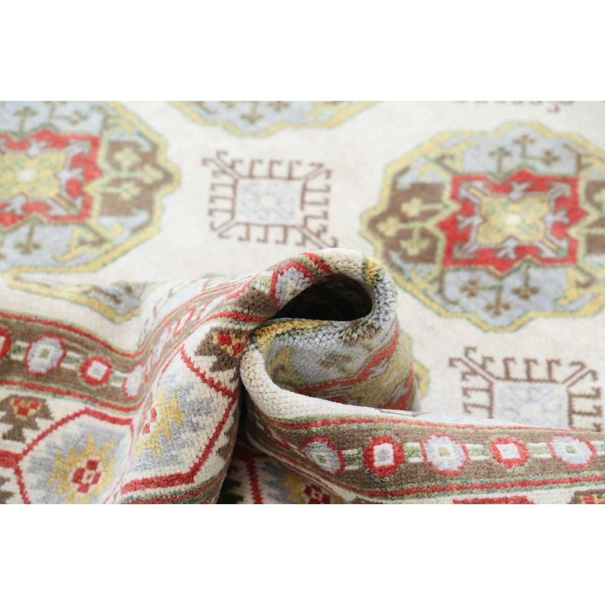 Revival 6x8 Handmade Double Knotted Washable Wool Rug - Colorful